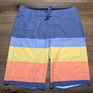 Patagonia Men's 31 Hydropeak Boardshorts 21 Swim High UPF The Point Current Blue